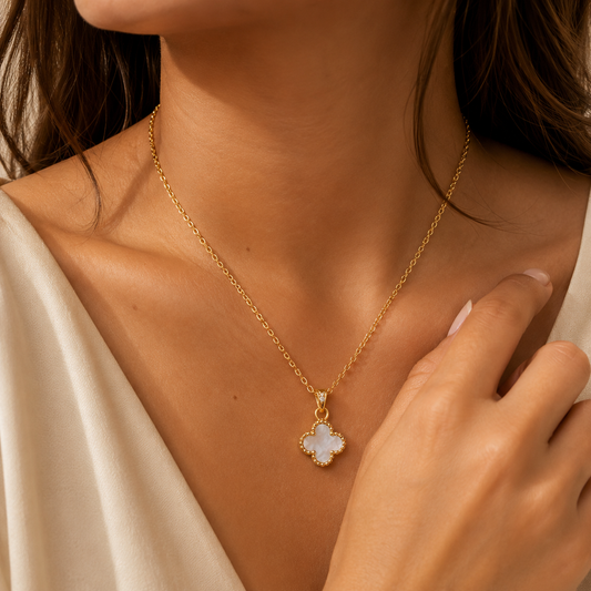 Collier Glow Clover - Plaqué or 18 Carats