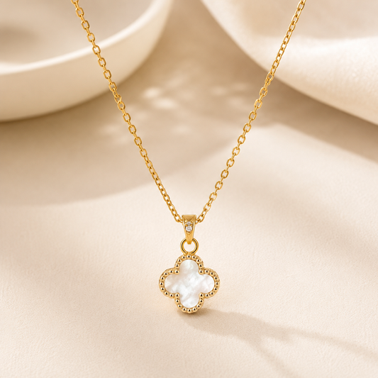 Collier Glow Clover - Plaqué or 18 Carats